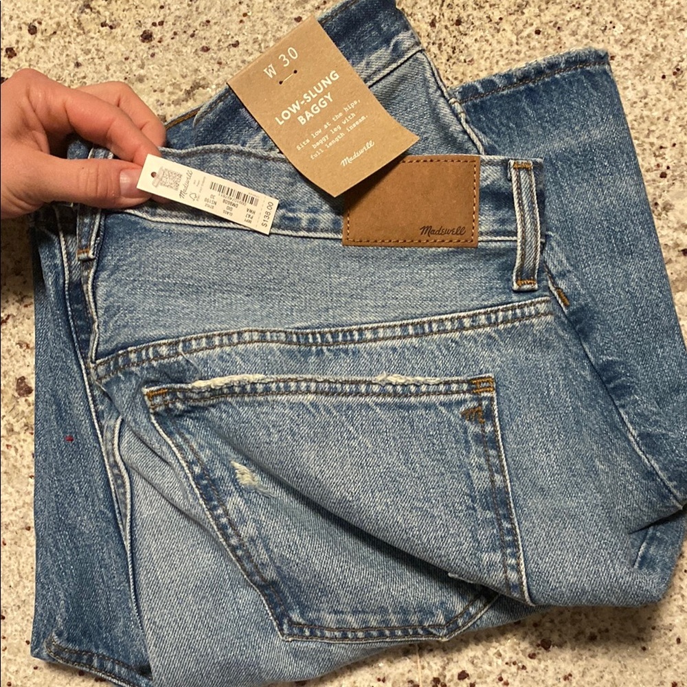 NWT Madewell Low-Slung Baggy Jeans